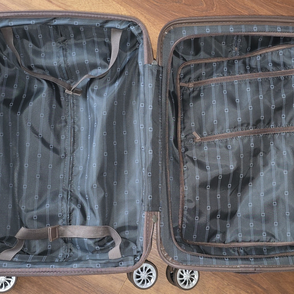 Delsey Paris Pink Hard Shell Suitcase with Wheels - Picture 3 of 4
